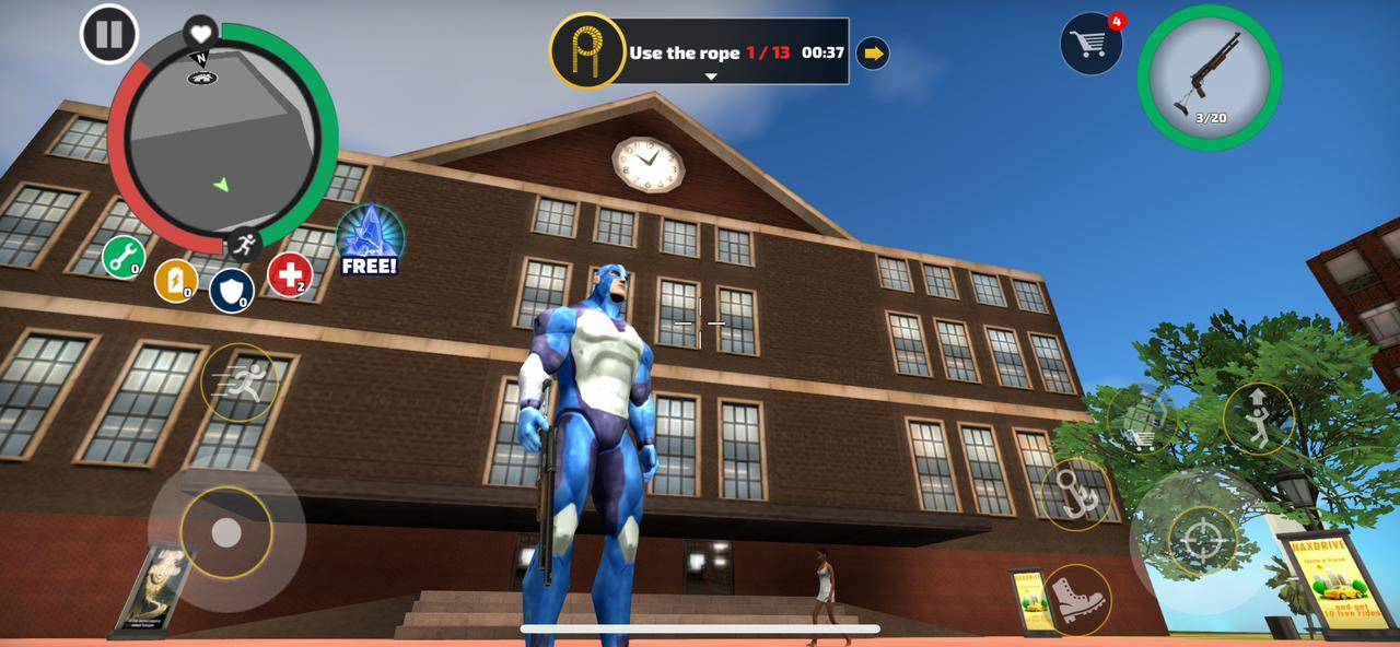 Rope Hero Apk super power