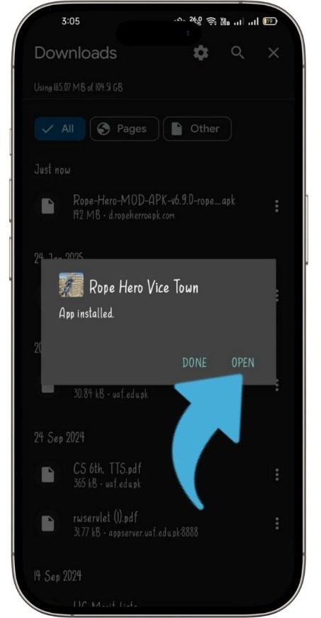 Rope Hero latest version install and play
